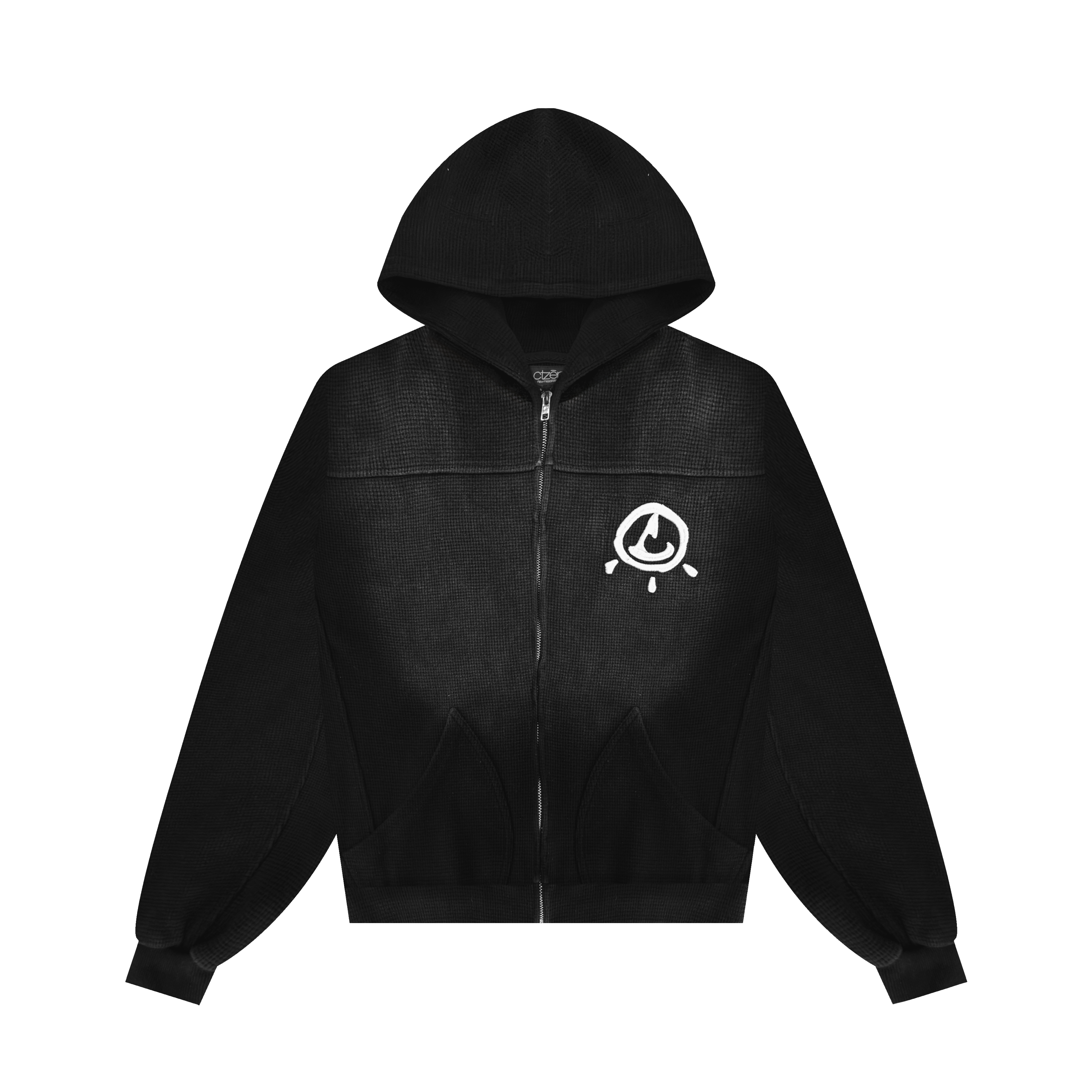 'ZHEENSITE' ZIP-UP : OIL BLACK