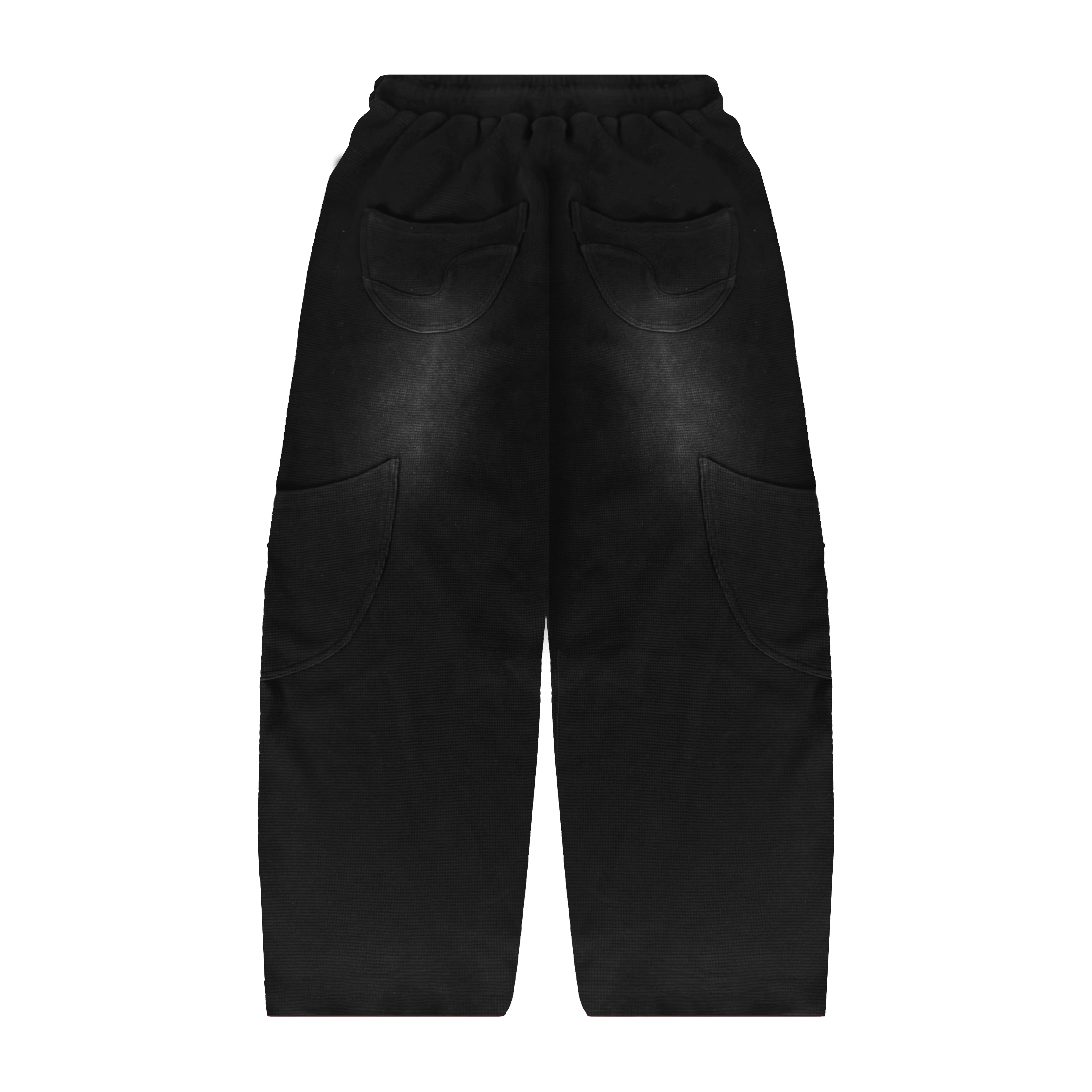 'ZHEENSITE' JOGGERS : OIL BLACK