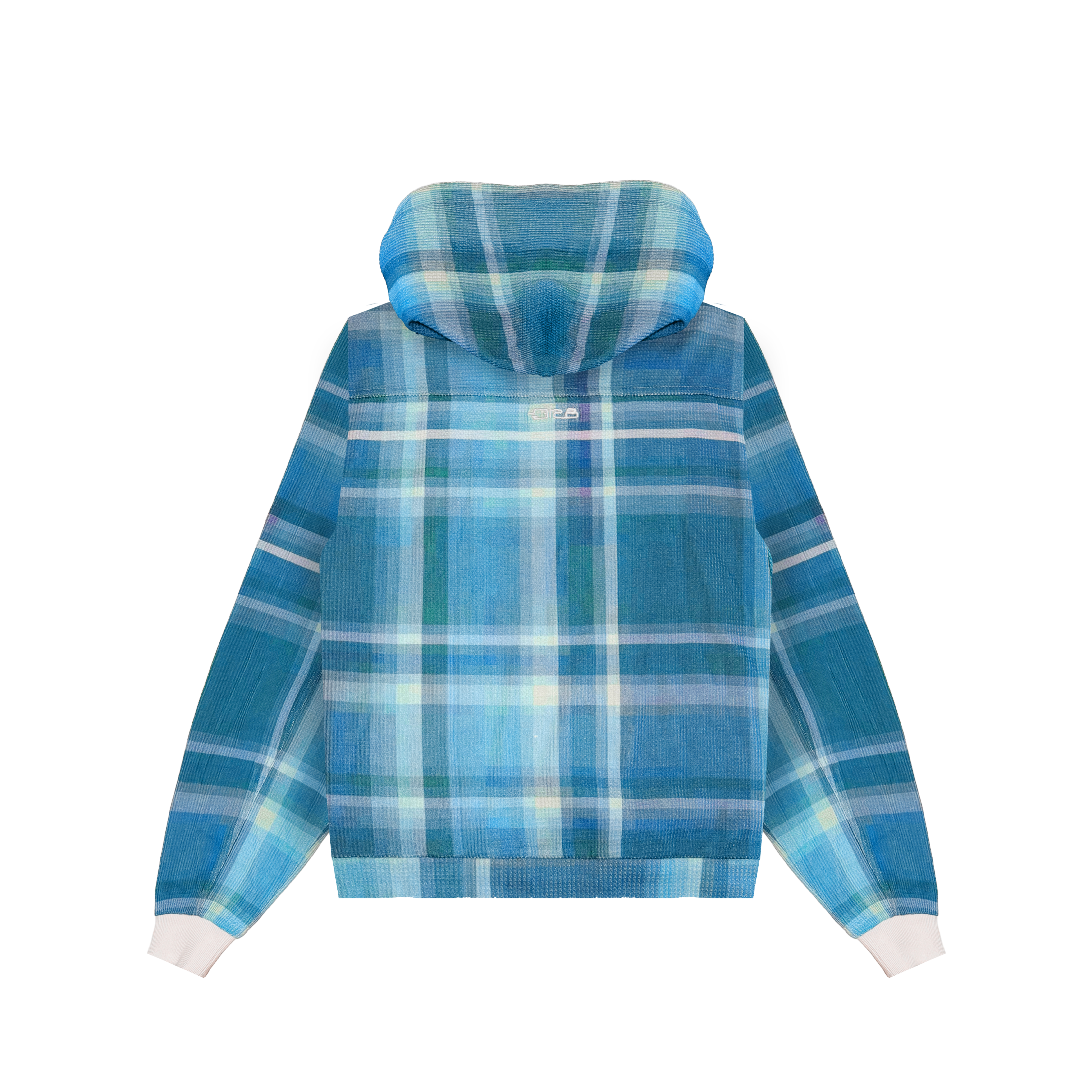 PLAIDLITE HOODIE : LAGOON