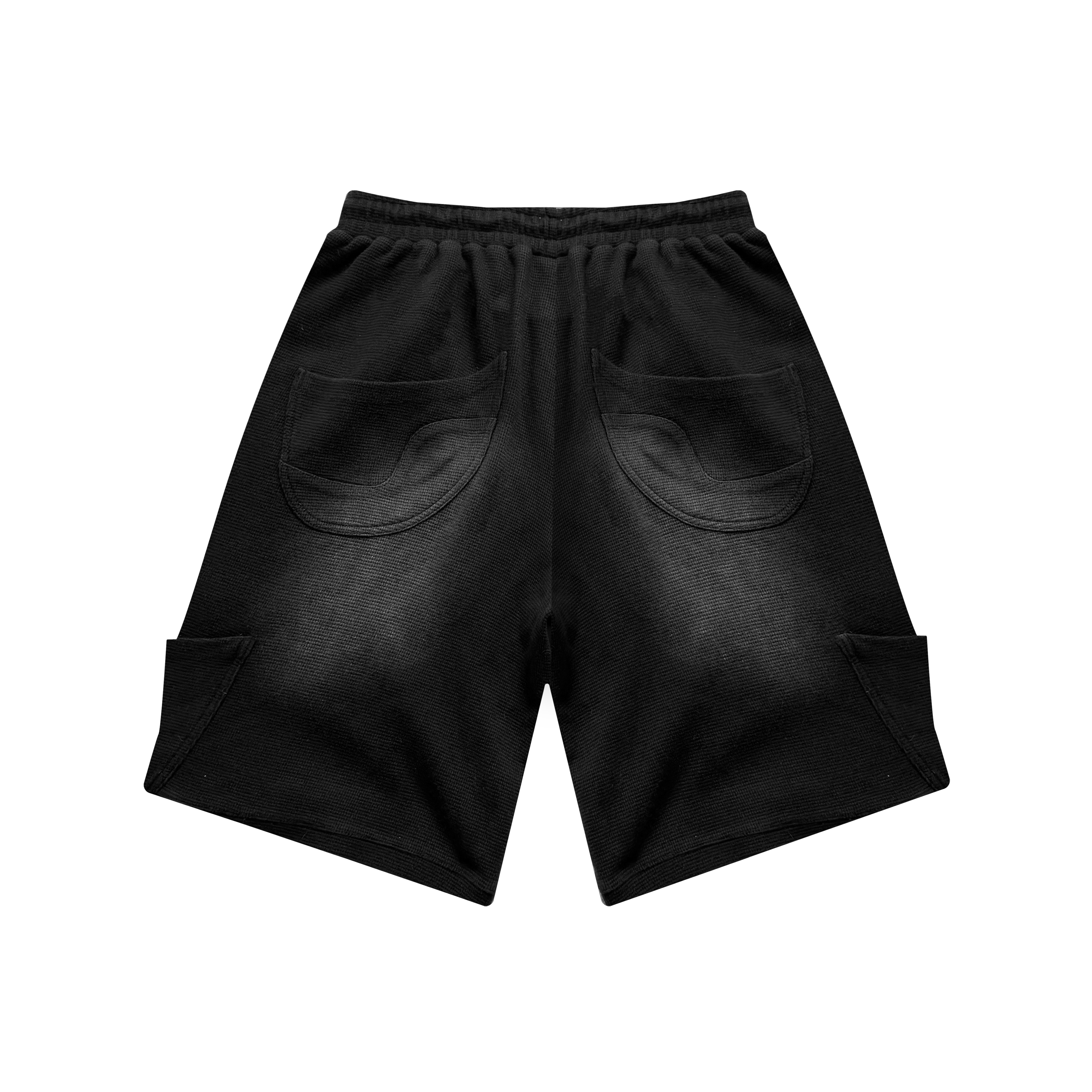 'ZHEENSITE' SHORTS : OIL BLACK-thumbmail-2