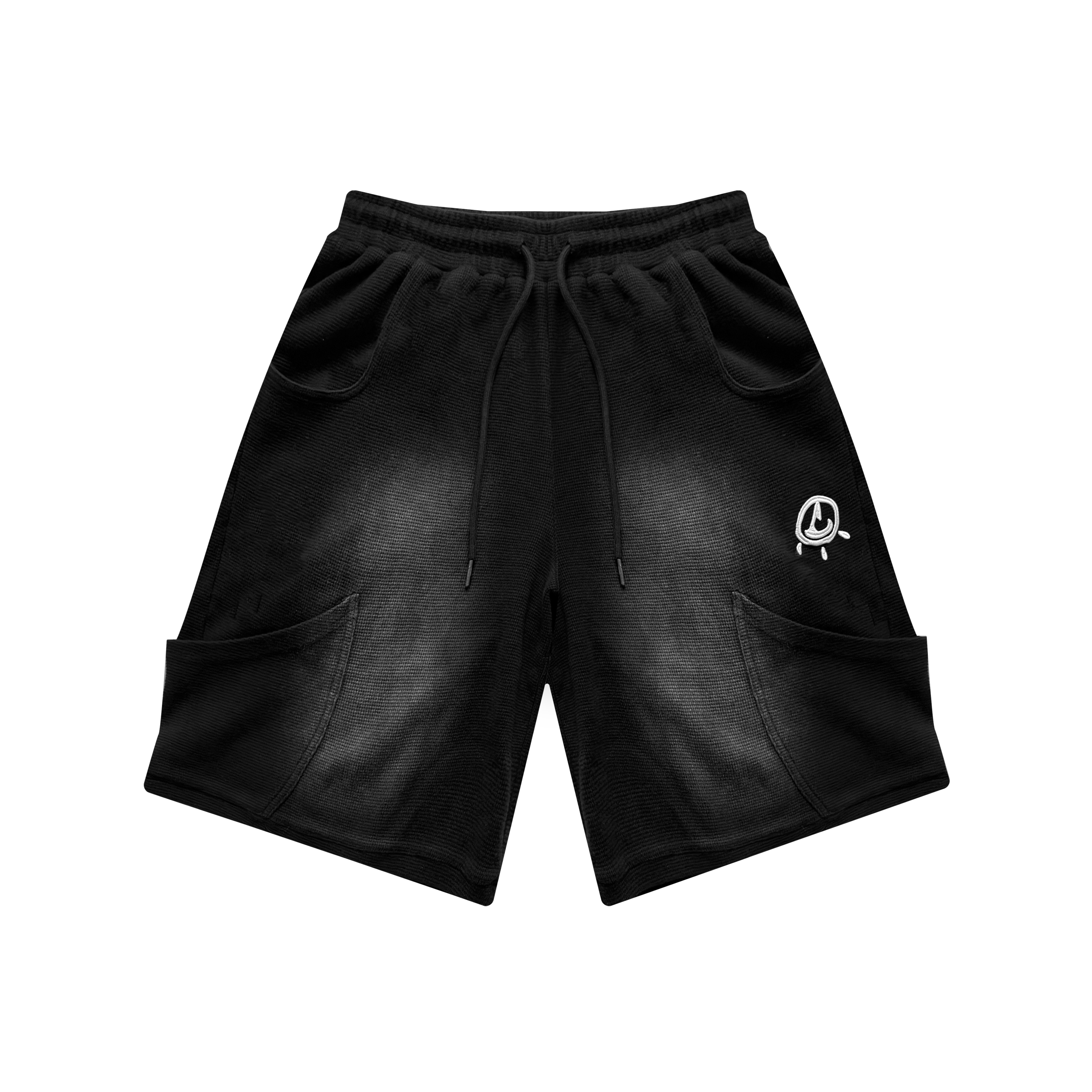 'ZHEENSITE' SHORTS : OIL BLACK-thumbmail-1